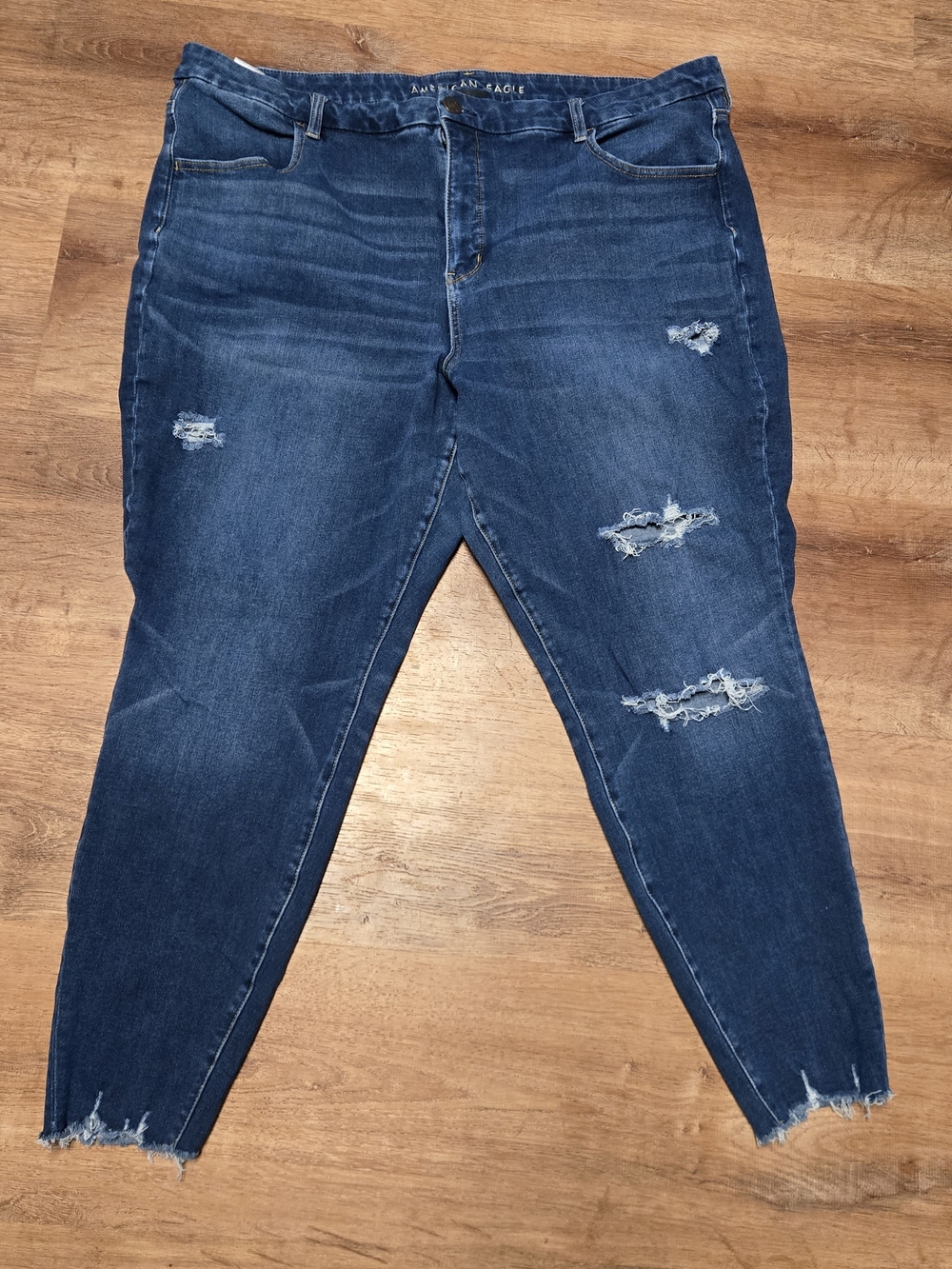 American Eagle Outfitters Blue Skinny Jeans The Dream Jean HighRise Size 24